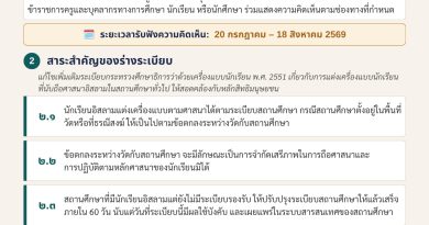 📢 ประชาสัมพันธ์ ขอเชิญร่วมแสดงความคิดเห็น 📝ร่างระเบียบกระทรวงศึกษาธิการ ว่าด้วยเครื่องแบบนักเรียน (ฉบับที่ ..) พ.ศ. ….